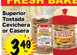 Superior Grocers Superior Tostada Cevichera or Casera offer