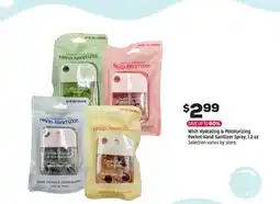 Grocery Outlet Wish Hydrating & Moisturizing Pocket Hand Sanitizer Spray offer