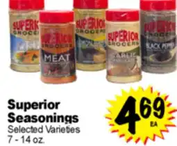 Superior Grocers Superior Seasonings offer