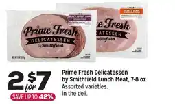 Grocery Outlet Prime Fresh Delicatessen by Smithfield Lunch Meat oz offer