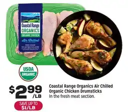 Grocery Outlet Coastal Range Organics Air Chilled Organic Chicken Drumsticks offer