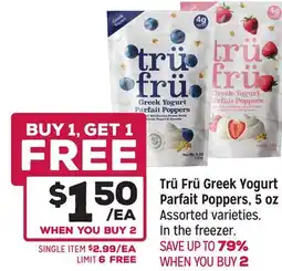 Grocery Outlet Trü Frü Greek Yogurt Parfait Poppers offer