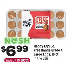 Grocery Outlet Happy Egg Co. Free Range Grade A Large Eggs, 18 ct offer