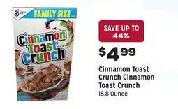 Grocery Outlet Cinnamon Toast Crunch offer