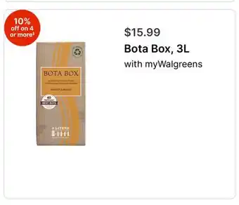 Walgreens Bota Box, 3L offer