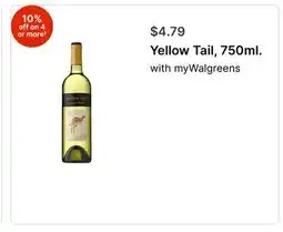 Walgreens Yellow Tail, 750ml offer
