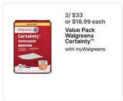 Walgreens Walgreens Certainty offer