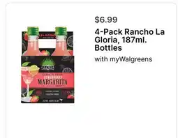 Walgreens 4-Pack Rancho La Gloria, 187ml offer