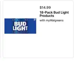 Walgreens 18-Pack Bud Light Products offer