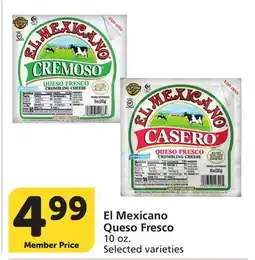Vons El Mexicano Queso Fresco offer