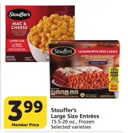 Vons Stouffer's Large Size Entrées offer