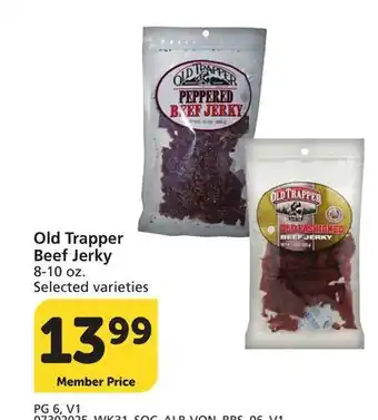 Vons Old Trapper Beef Jerky offer