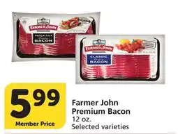 Vons Farmer John Premium Bacon offer