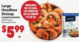 Vallarta Supermarkets Large Headless Shrimp / CAMARON GRANDE offer