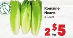 Vallarta Supermarkets Romaine Hearts offer