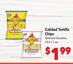 Vallarta Supermarkets Calidad Tortilla Chips offer