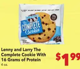 Vallarta Supermarkets Lenny and Larry The Complete Cookie With 16 Grams of Protein offer
