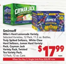 Vallarta Supermarkets Smirnoff Mike's Hard Lemonade offer