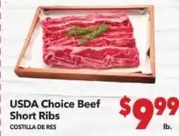 Vallarta Supermarkets Choice Beef Short Ribs / COSTILLA DE RES offer