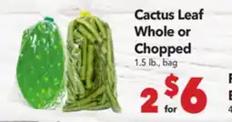 Vallarta Supermarkets Cactus Leaf Whole or Chopped offer