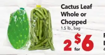 Vallarta Supermarkets Cactus Leaf Whole or Chopped offer