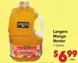 Vallarta Supermarkets Langers Mango Nectar offer
