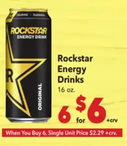 Vallarta Supermarkets Rockstar Energy Drinks offer