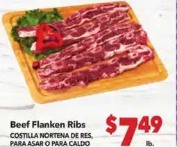 Vallarta Supermarkets Beef Flanken Ribs / COSTILLA NORTENA DE RES, PARA ASAR O PARA CALDO offer