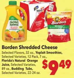 Vallarta Supermarkets Borden Shredded Cheese offer