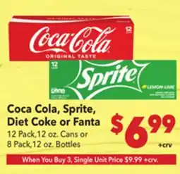 Vallarta Supermarkets Coca Cola, Sprite, Diet Coke or Fanta offer