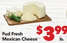 Vallarta Supermarkets Fud Fresh Mexican Cheese offer