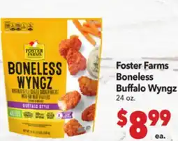 Vallarta Supermarkets Foster Farms Boneless Buffalo Wyngz offer