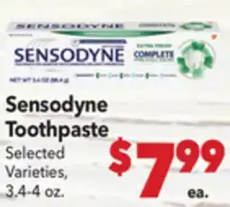 Vallarta Supermarkets Sensodyne Toothpaste offer
