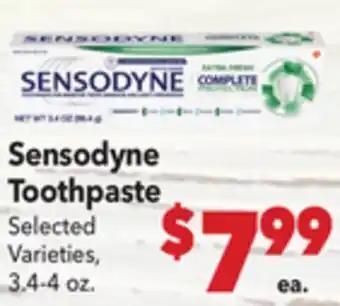 Vallarta Supermarkets Sensodyne Toothpaste offer