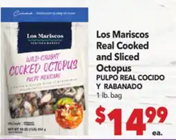 Vallarta Supermarkets Los Mariscos Real Cooked and Sliced Octopus / PULPO REAL COCIDO Y RABANADO offer