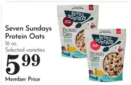 Pavilions Seven Sundays Protein Oats offer