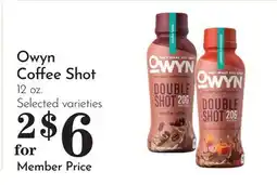 Pavilions Owyn Coffee Shot offer