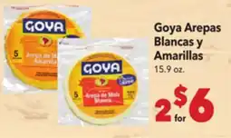 Vallarta Supermarkets Goya Arepas Blancas y Amarillas offer