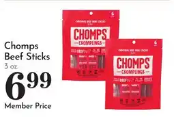 Pavilions Chomps Beef Sticks offer