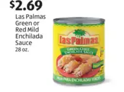 Aldi Las Palmas Green or Red Mild Enchilada Sauce offer