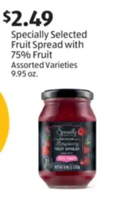Aldi Specially Selected Fruit Spread with 75% Fruit offer