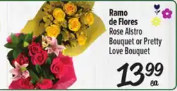 El Super Fresh Rose Alstro Bouquet or Pretty Love Bouquet offer