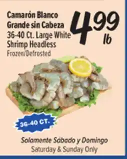 El Super Fresh 36-40 Ct. Large White Shrimp Headless offer