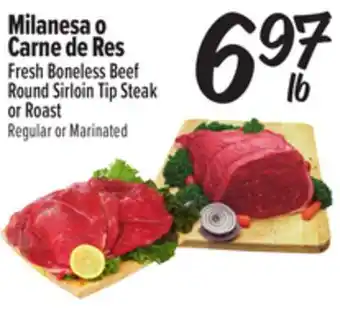 El Super Fresh Fresh Boneless Beef Round Sirloin Tip Steak or Roast offer