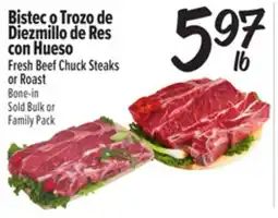 El Super Fresh Fresh Beef Chuck Steaks or Roast offer