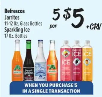 El Super Fresh Jarritos 11-12 Oz. Glass Bottles Sparkling Ice 17 Oz. Bottles offer