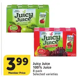 Albertsons Juicy Juice 100% Juice offer