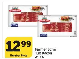 Albertsons Farmer John Tux Bacon offer
