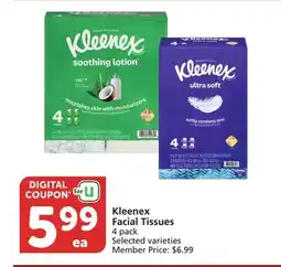 Albertsons Kleenex Facial Tissues offer