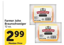 Albertsons Farmer John Braunschweiger offer